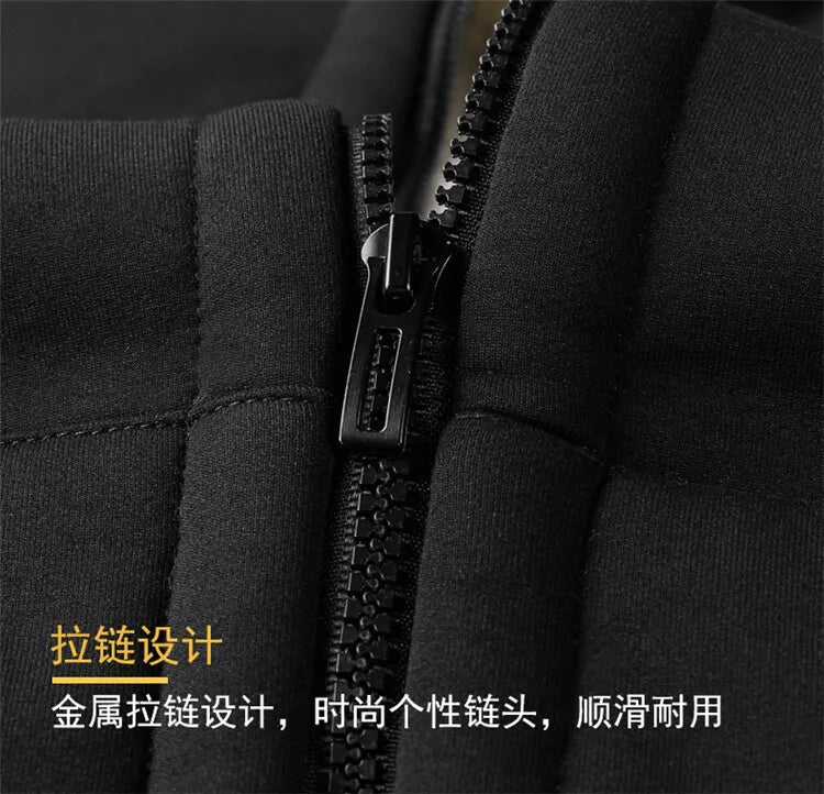 Winter Fleece Hooded Zip Jacket