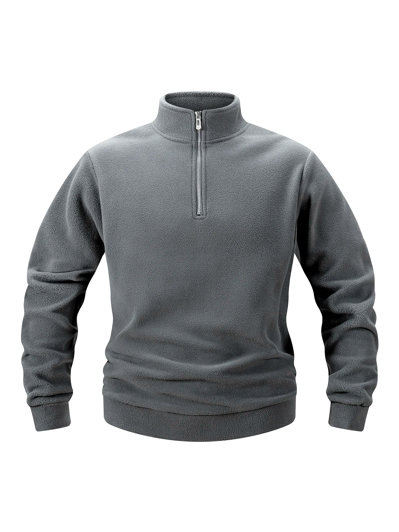Modern Stand Collar Zip Pullover