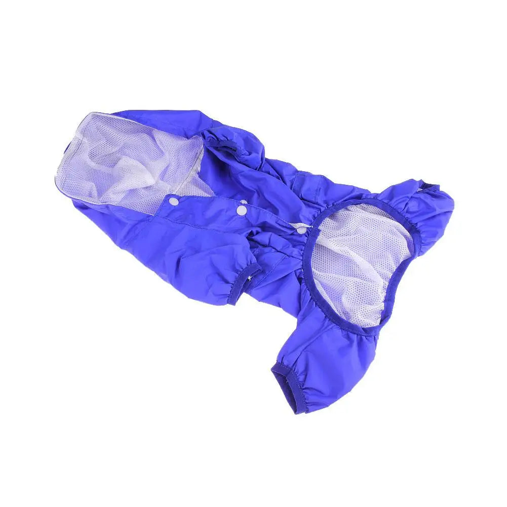 Pet Dog Raincoat Waterproof Puppy Cat Rain Coat Jacket Hooded Outdoor Rainwear Jumpsuit Clothes Small Medium Dogs Apparel
