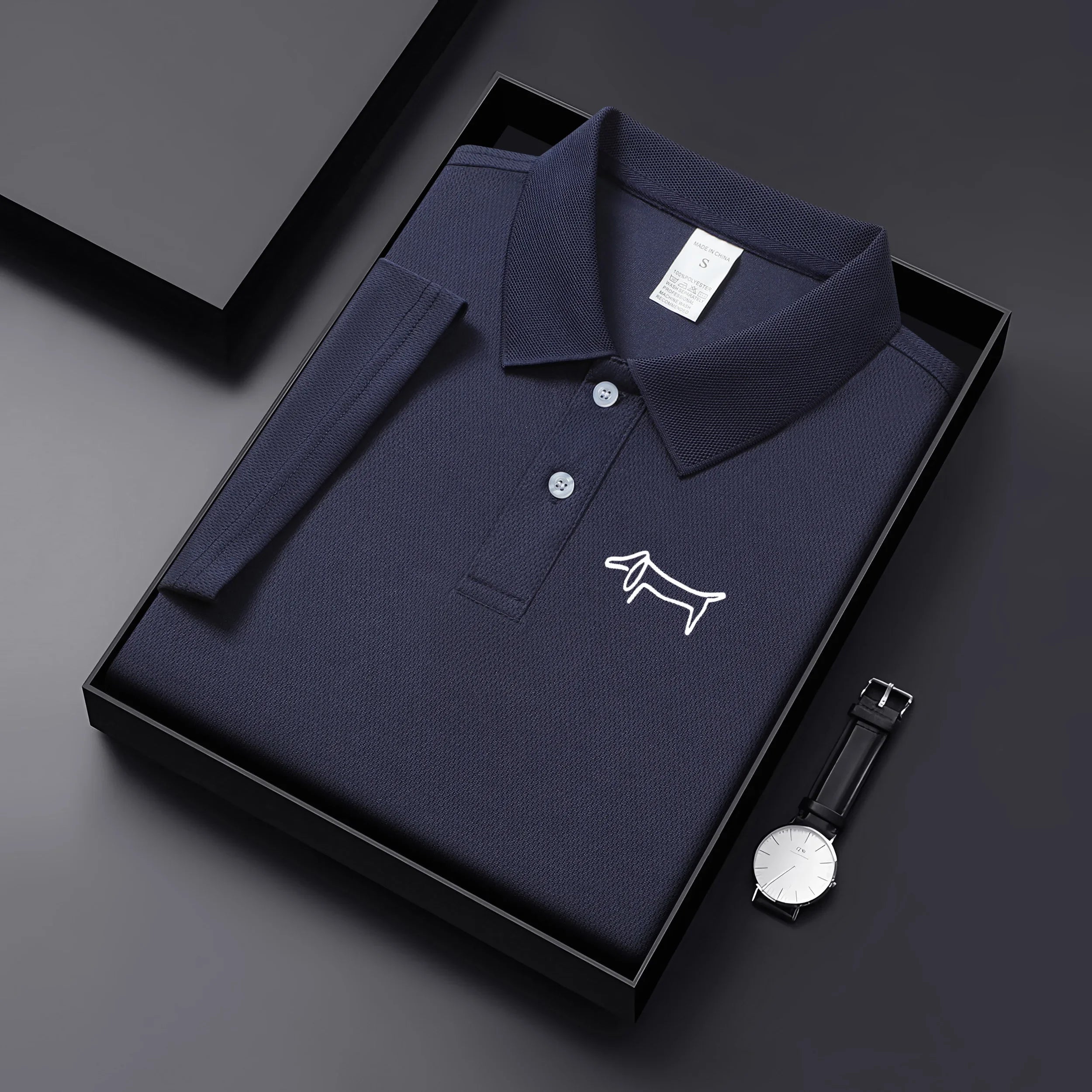 Golf Men's Polo Shirt Casual Solid Color Short Sleeved T-Shirt Men's and Women's High-Quality Summer Dress