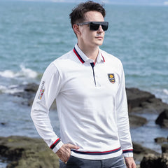 Thick Cotton Embroidered Polo Shirt
