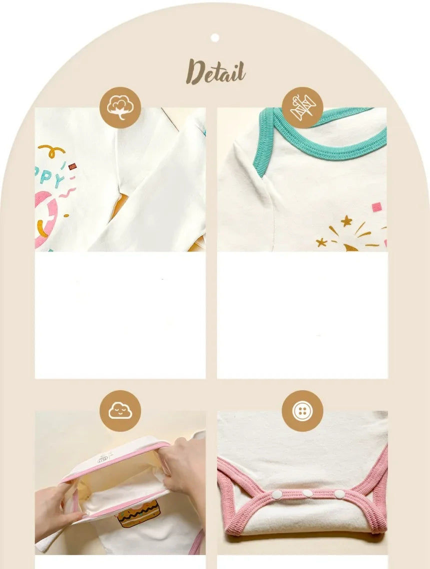 Cute Birthday Baby Cotton Bodysuit