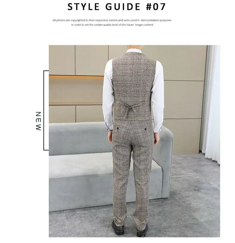 Three Piece Wedding Business Suit