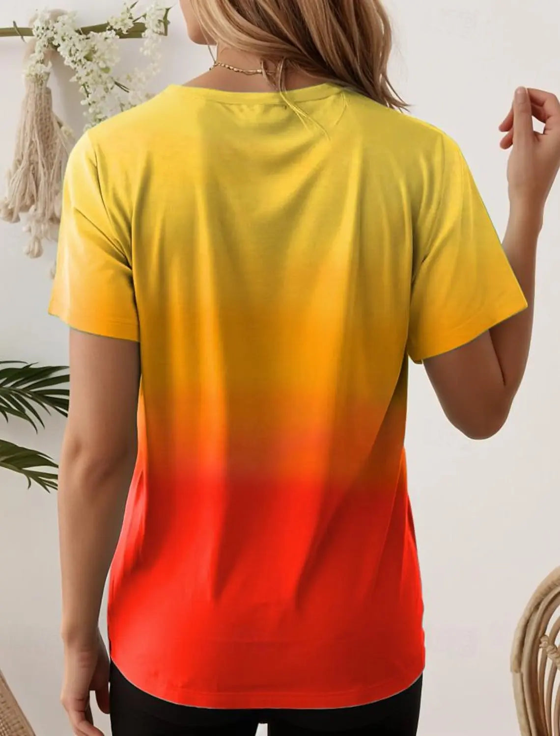 Vibrant Gradient Streetwear Summer Tee