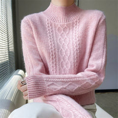 Half High Neck Knit Pullover