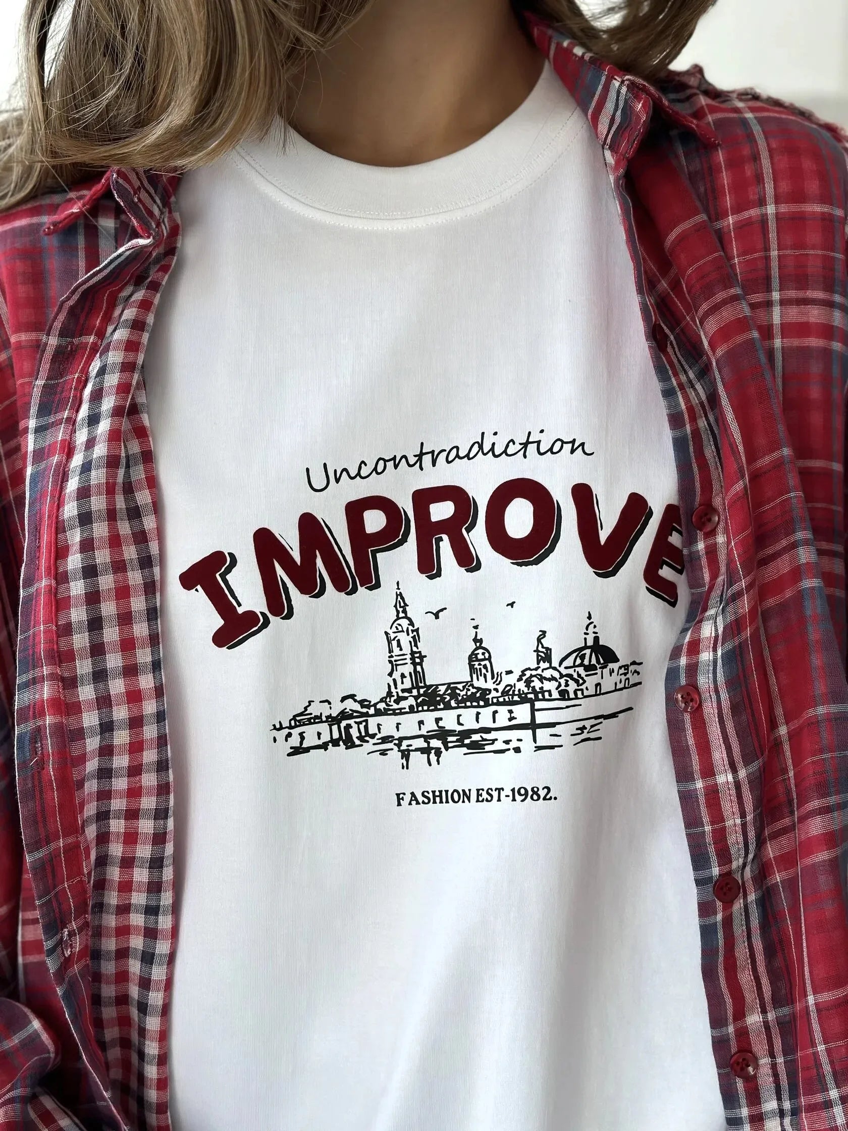 Vintage Cotton Printed Casual Tee