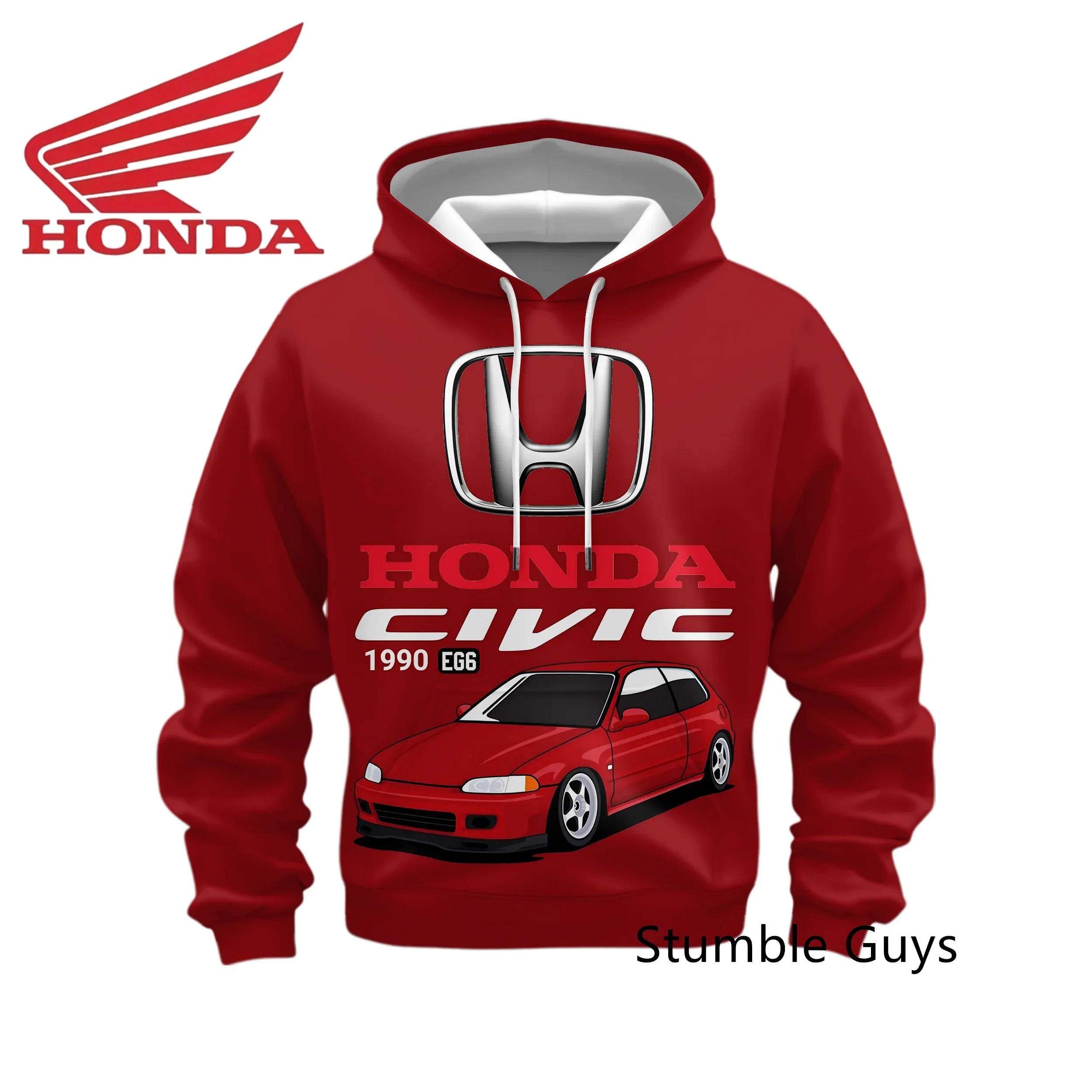 Racing Style Long Sleeve Hoodie