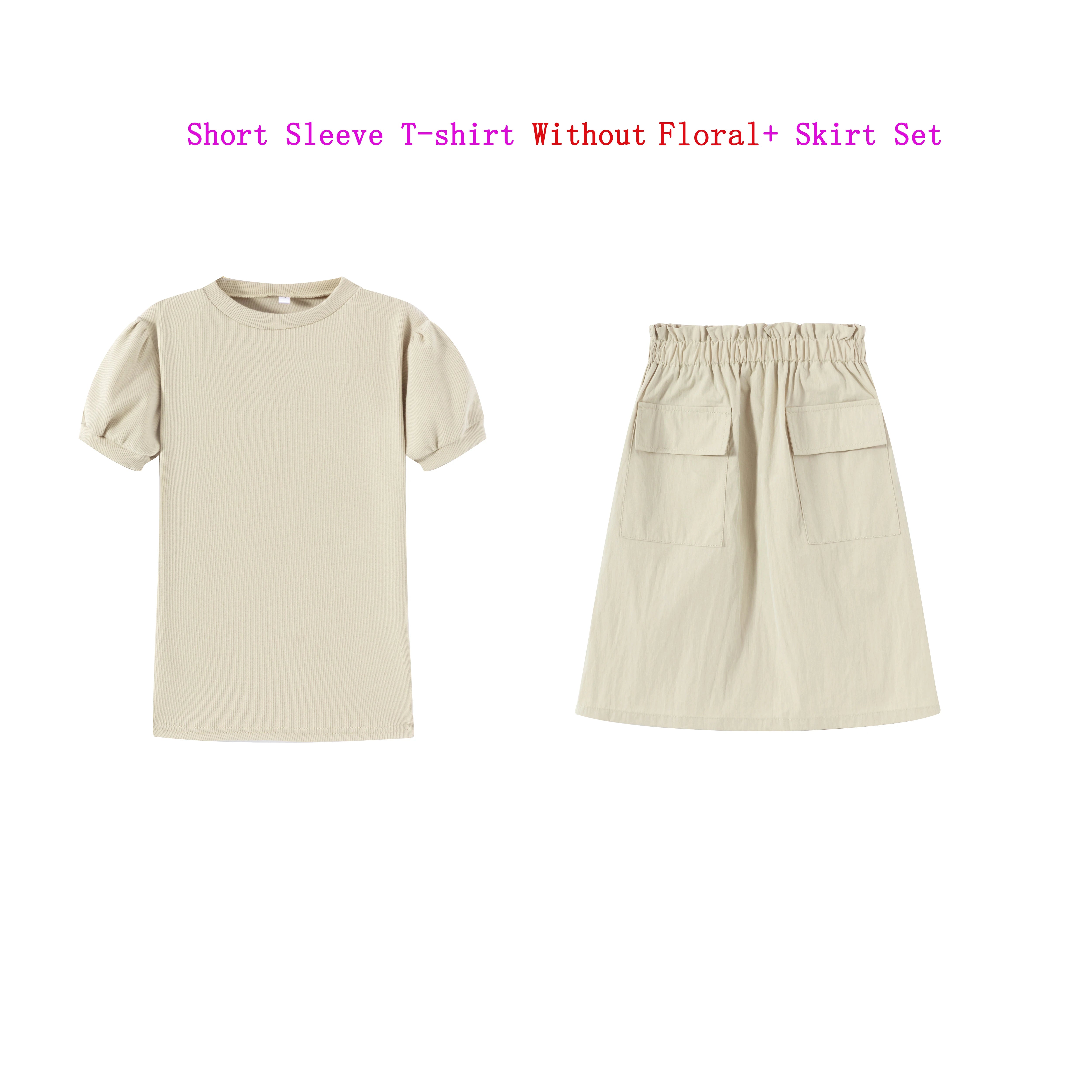 Ribbed Summer Kids Casual Set