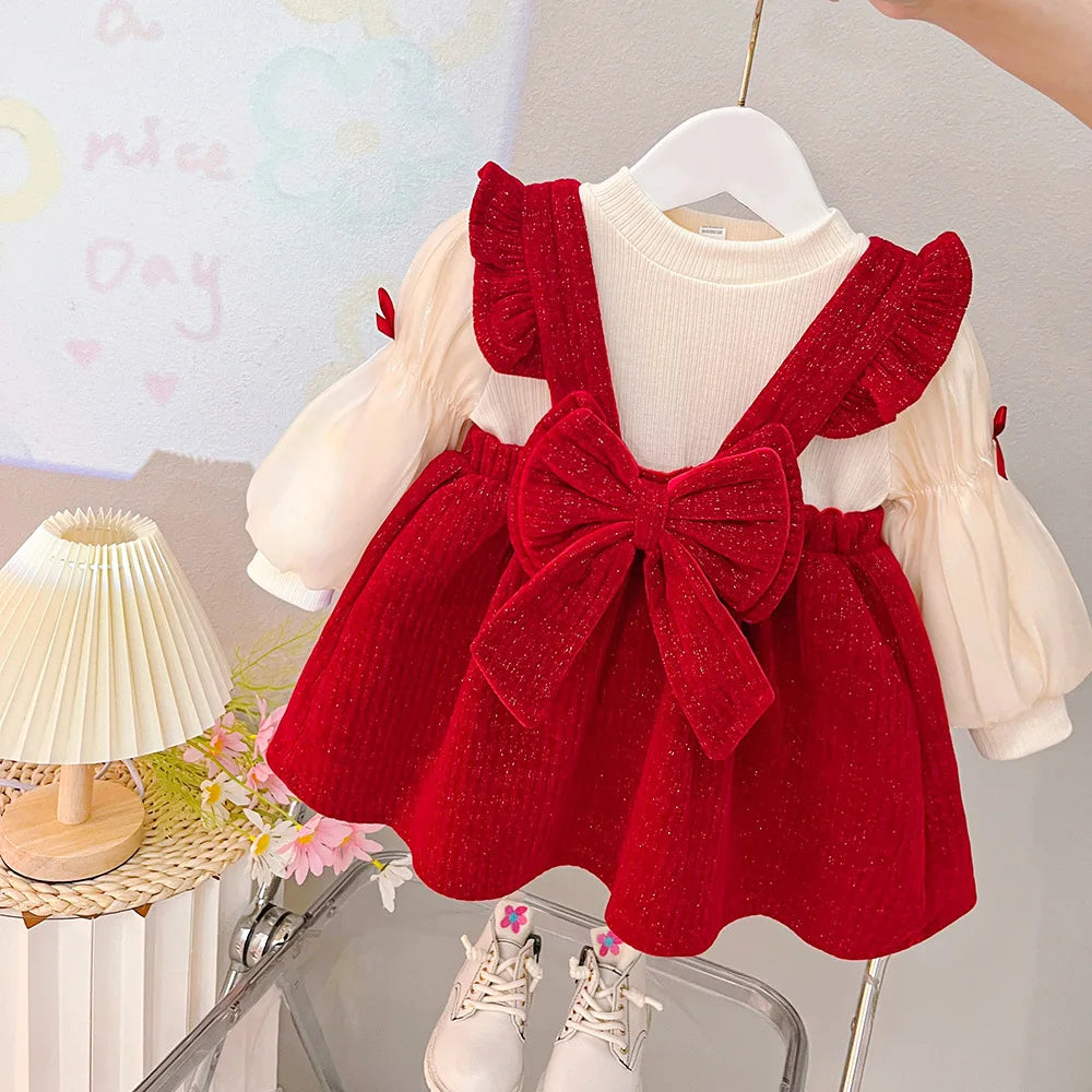 Plush Princess Dress Set for Girls