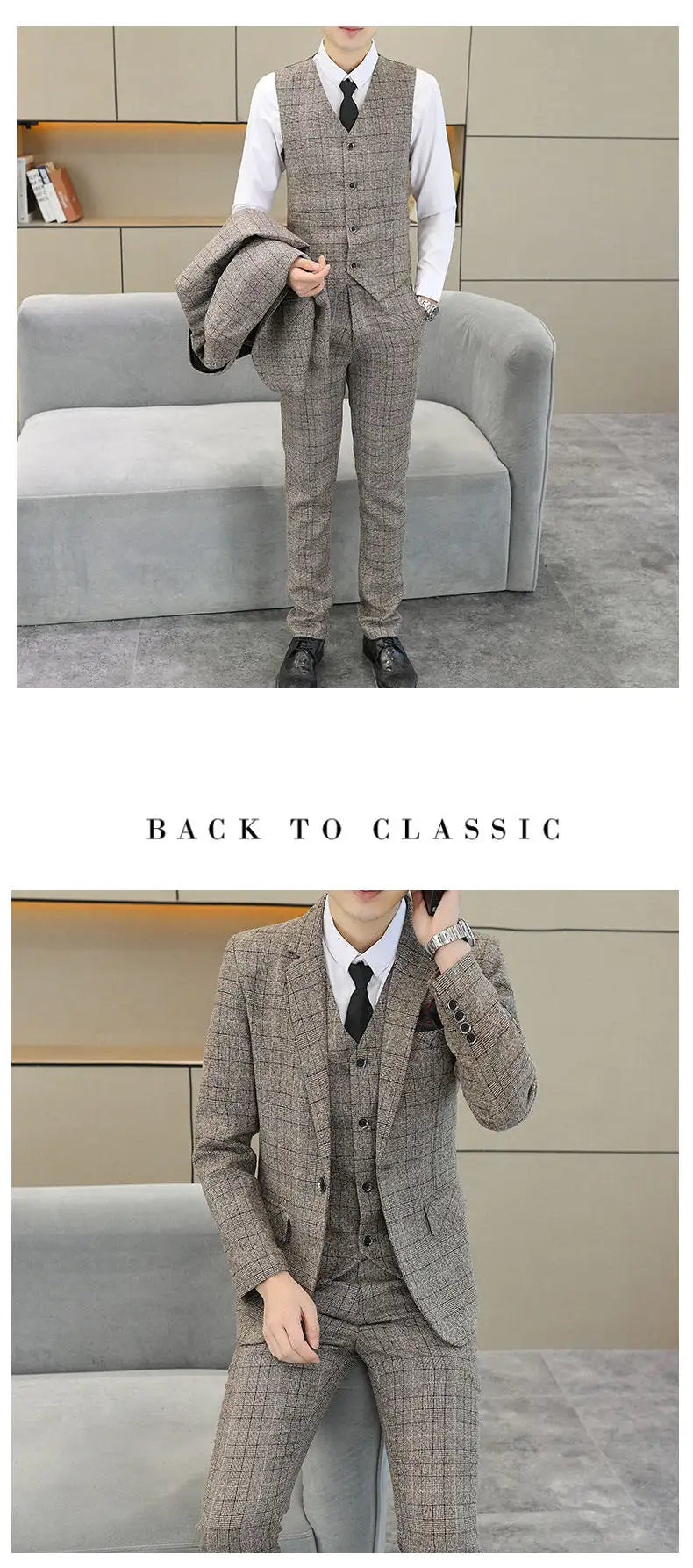 Three Piece Wedding Business Suit