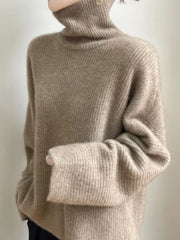 Elegant Merino Turtleneck Knit Sweater