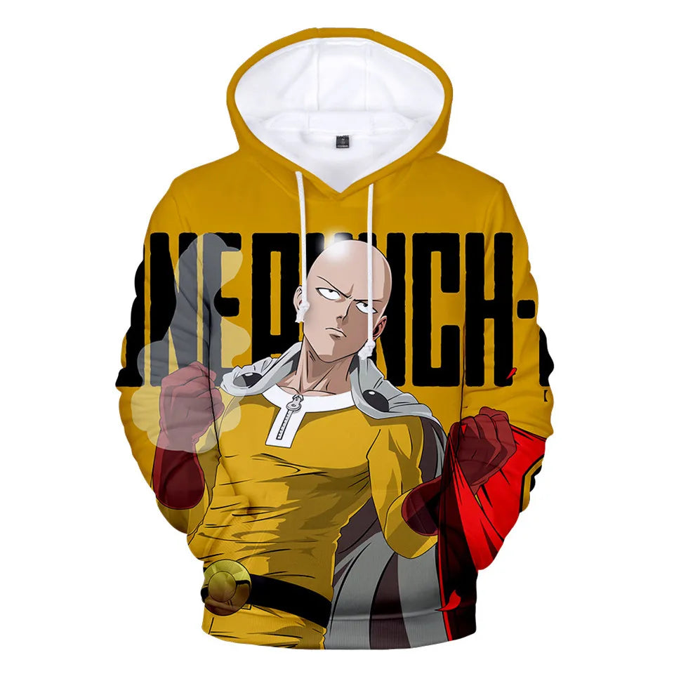 Coat Anime Saitama Oppai Hooded Hoodie Men Women Fleece Sweatshirt Fashion Harajuku Jacket Brand Clothes Cosplay Costume
