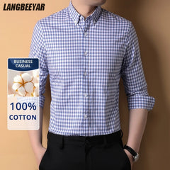 Premium Cotton Checkered Slim Shirt