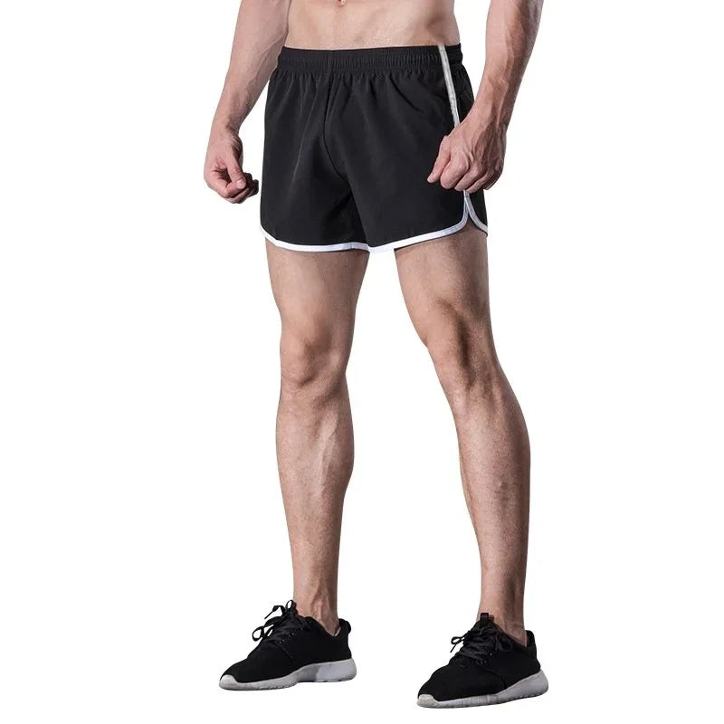 Summer Casual Shorts Men Breathable Beach Shorts Ice Silk Comfortable Fitness Basketball Sports Short Pants Male Running Shorts