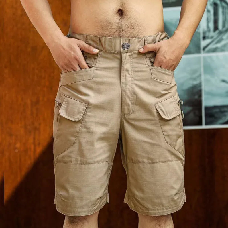 2026 Men's Cargo Shorts Tactical Waterproof Casual Pant Summer Thin Quick Dry Workout Multi-Pocket Outdoor Trekking Hiking Short