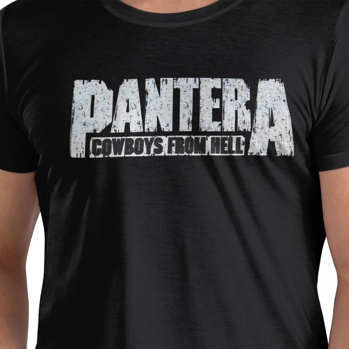 White Band Graphic Cotton Tee