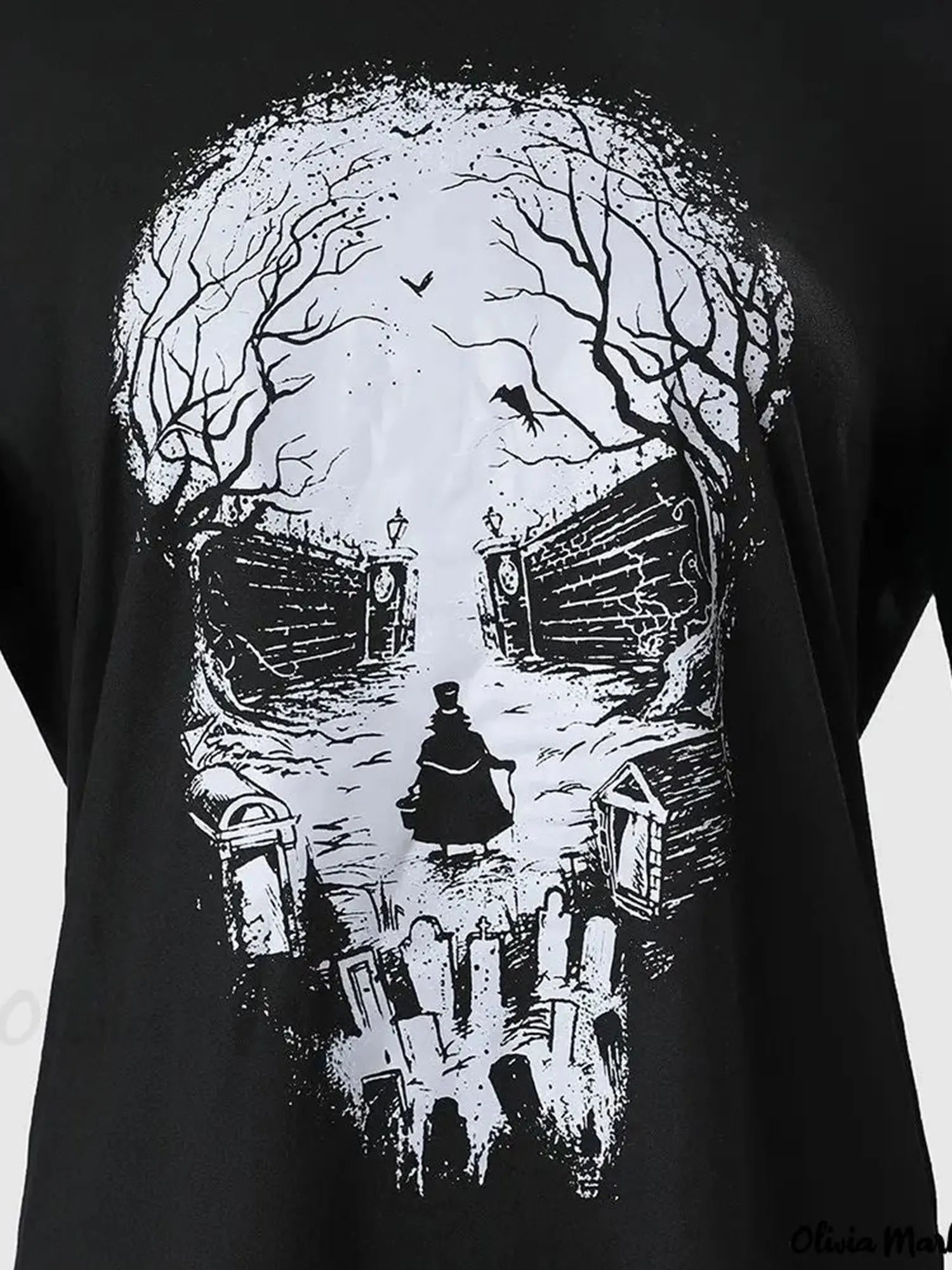 Skull Hooded Pullover