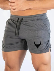Men's Geometric Pattern Basketball Shorts with Mid Waist Micro Elastic Quick Drying Breathable Sports Pants for Running  Fitness