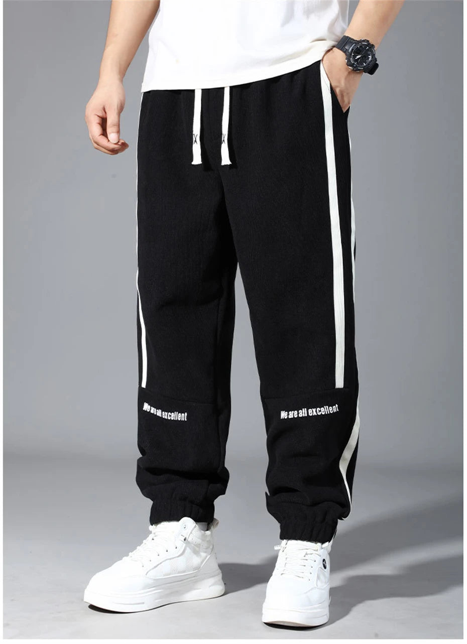 Jogger Pants Men Plus Size 12XL Sweatpants Fashion Casual Joggers Male Big Size 12XL Stretch Waist Trousers