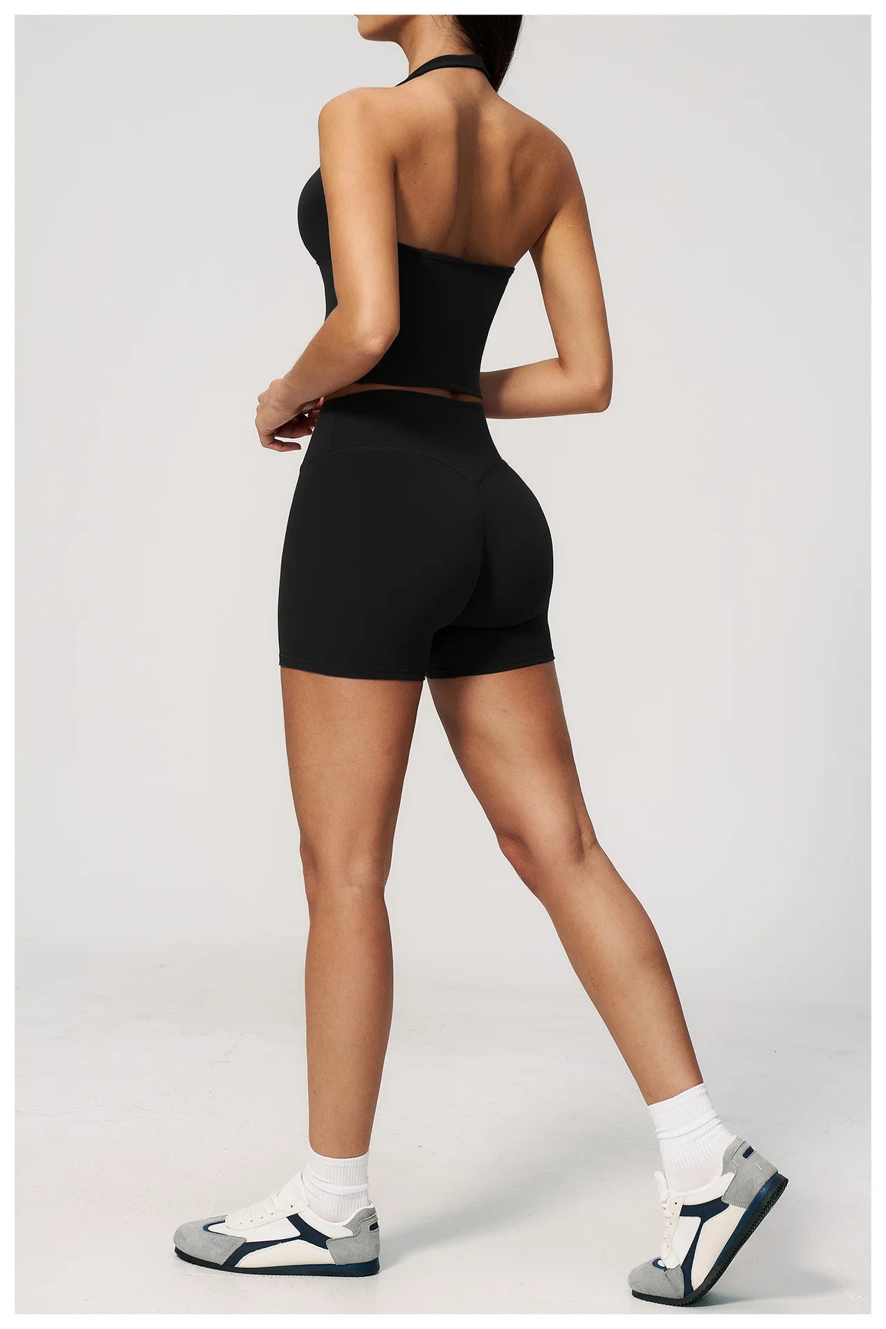 Yoga Outfit Set Fitness Two-Piece Set With No Embarrassing Lines Butt-Lifting Running Shorts Leggings Yoga Suit Athletic Wear
