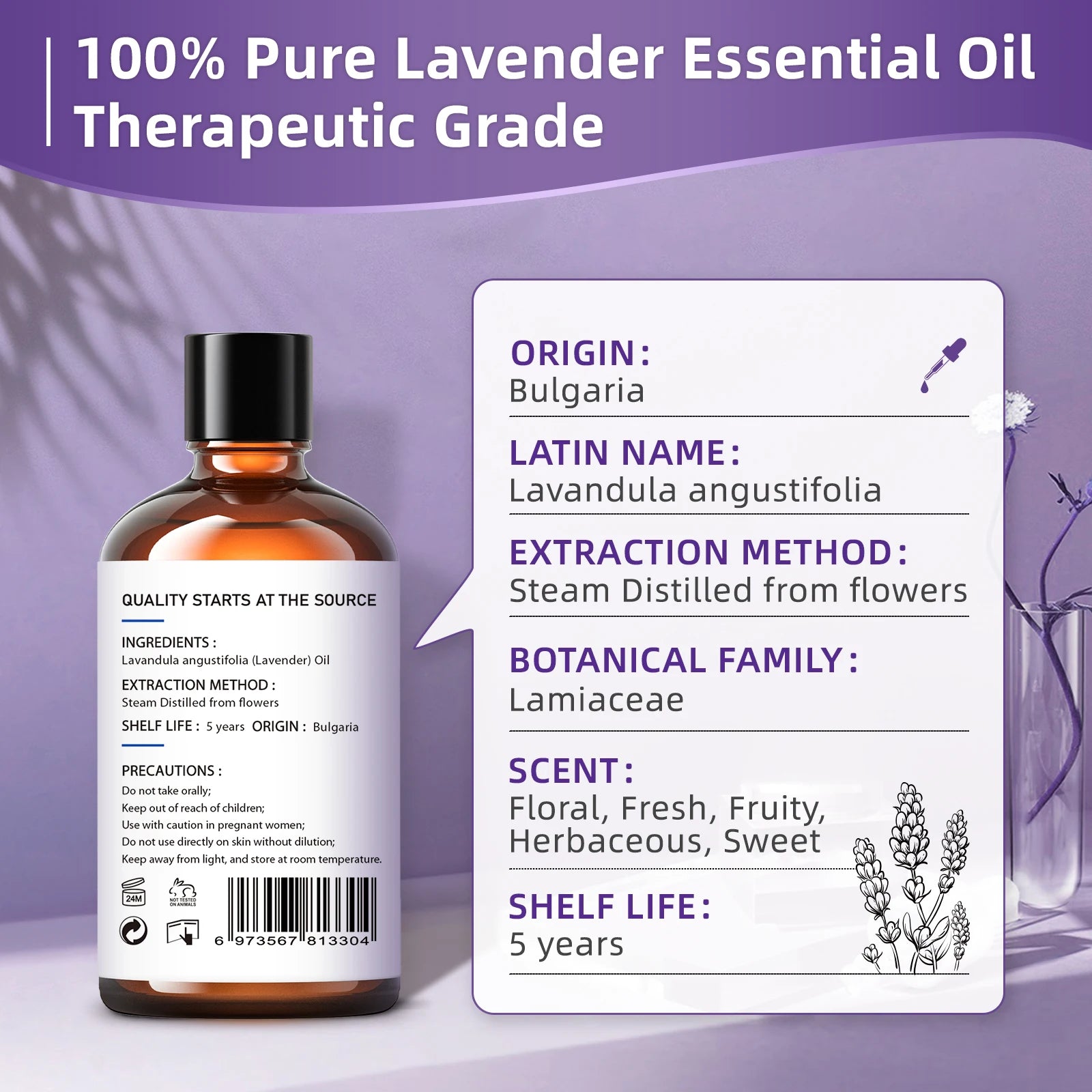 True Lavender Pure Essential Oil