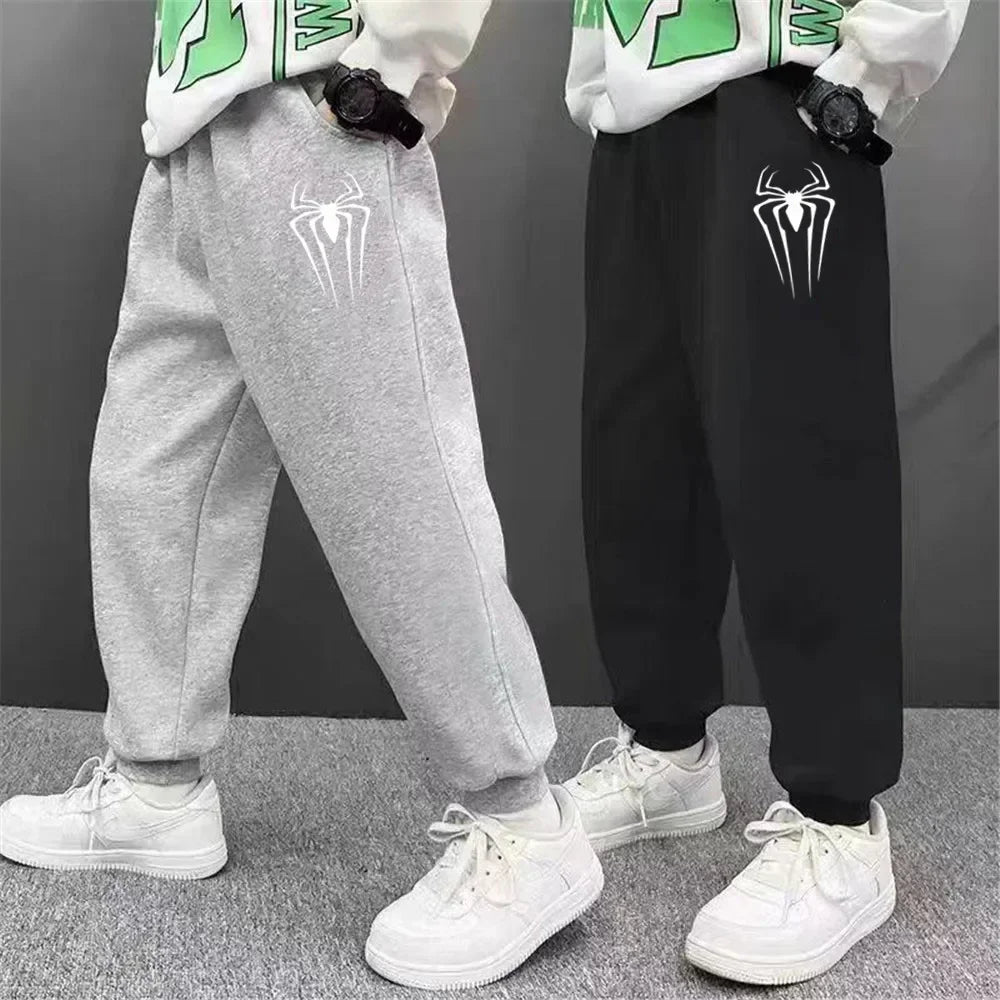 Boys' Off-Road Truck Print Joggers – Casual Sweatpants for Spring, Autumn, and Winter