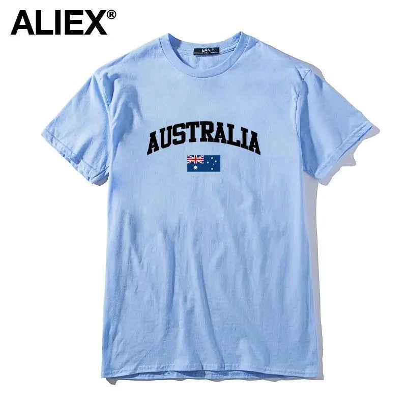 Australia Flag Cotton Graphic Tee