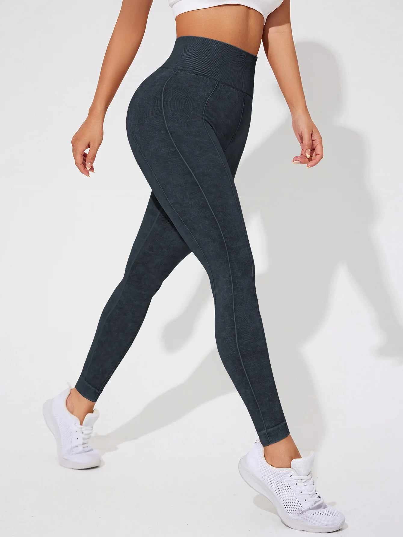 Women Vintage Leggings Gym Fitness Athletic Workout Elastic Leggins Good Elastic Yoga Pants Push Up Sports Training Tights