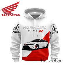 Racing Style Long Sleeve Hoodie