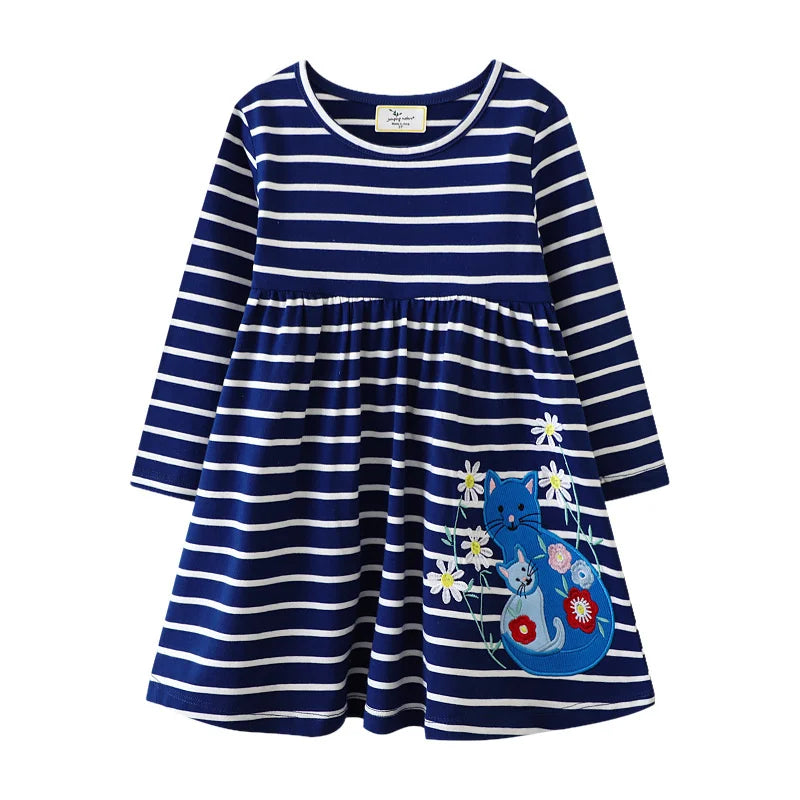 Butterfly Polka Princess Girls Dress