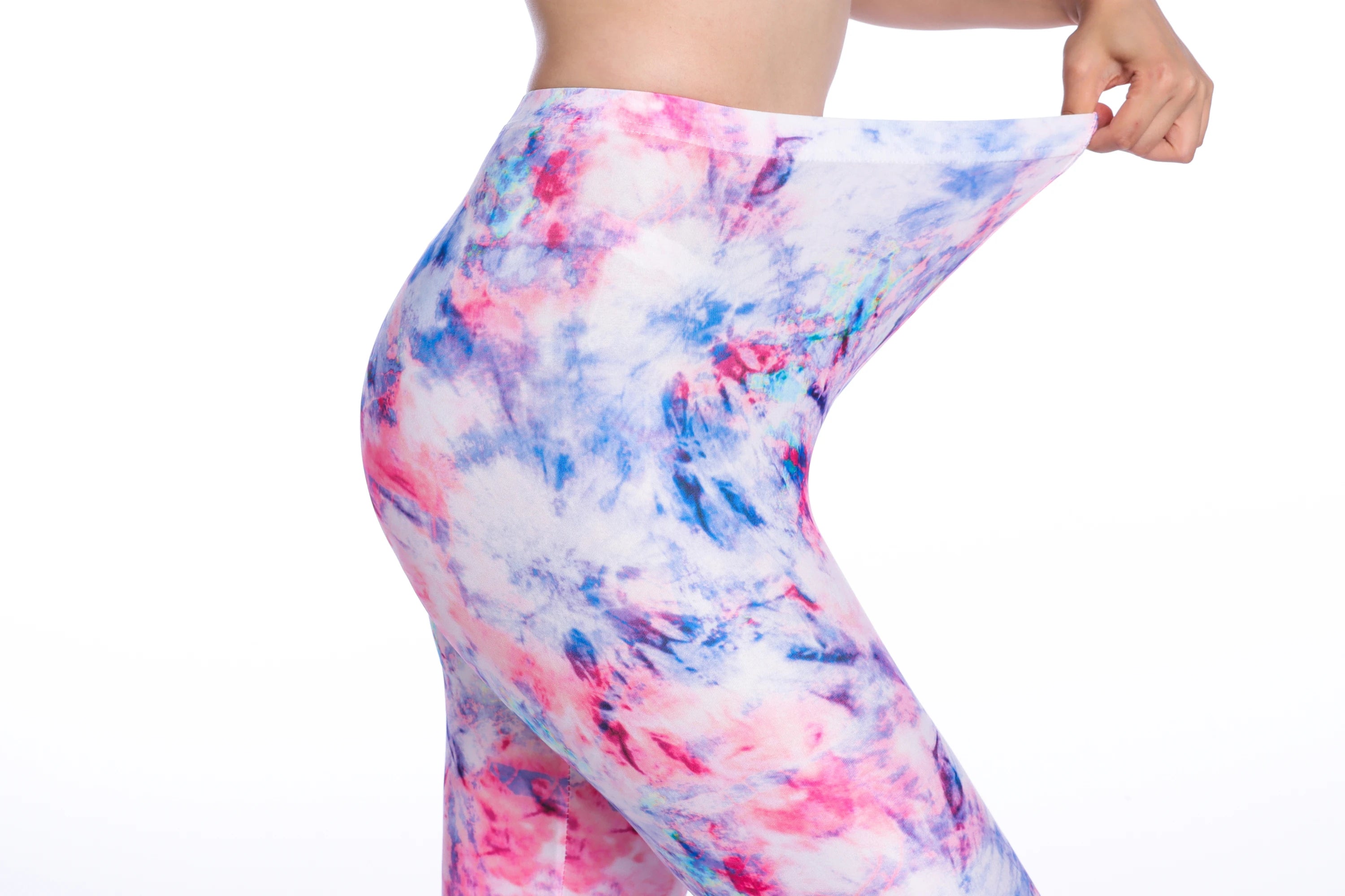 Women Leggings High Waist Cartoon Comic Beauty Print Trousers Soft Female Casual Elastic Pant