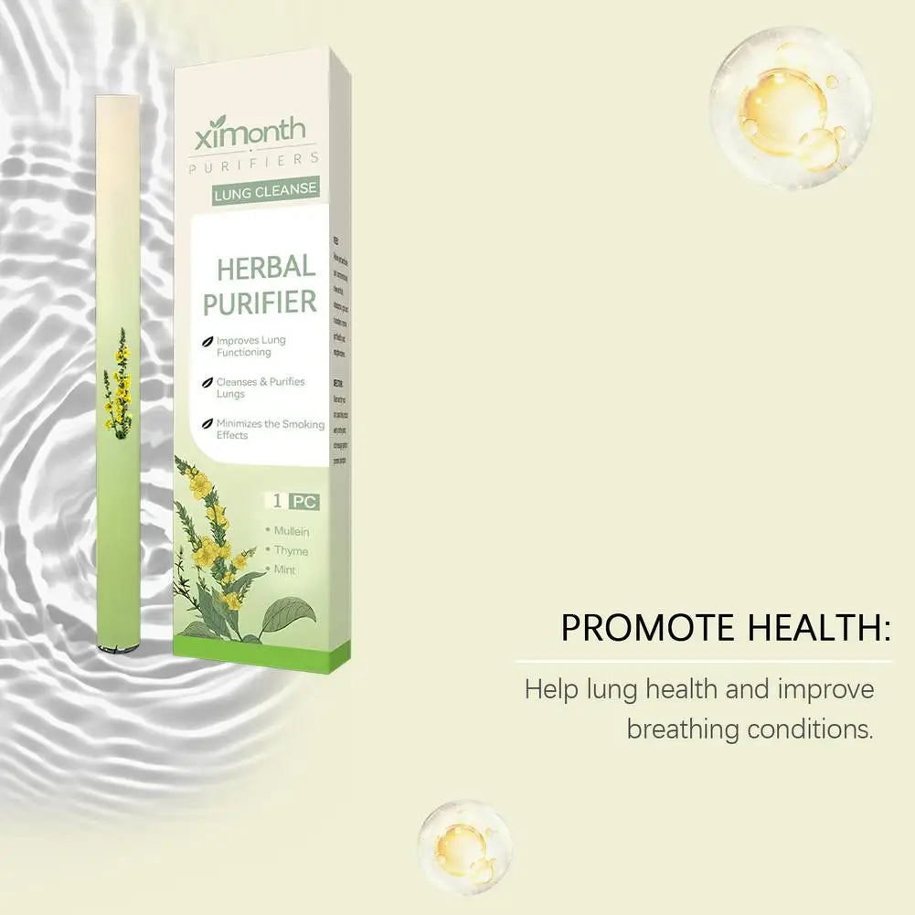 Herbal Diffuser with Mullein/Thyme/Mints Guarana/Green Tea Natural Energy Boost Clear Breathing Support for All Ages