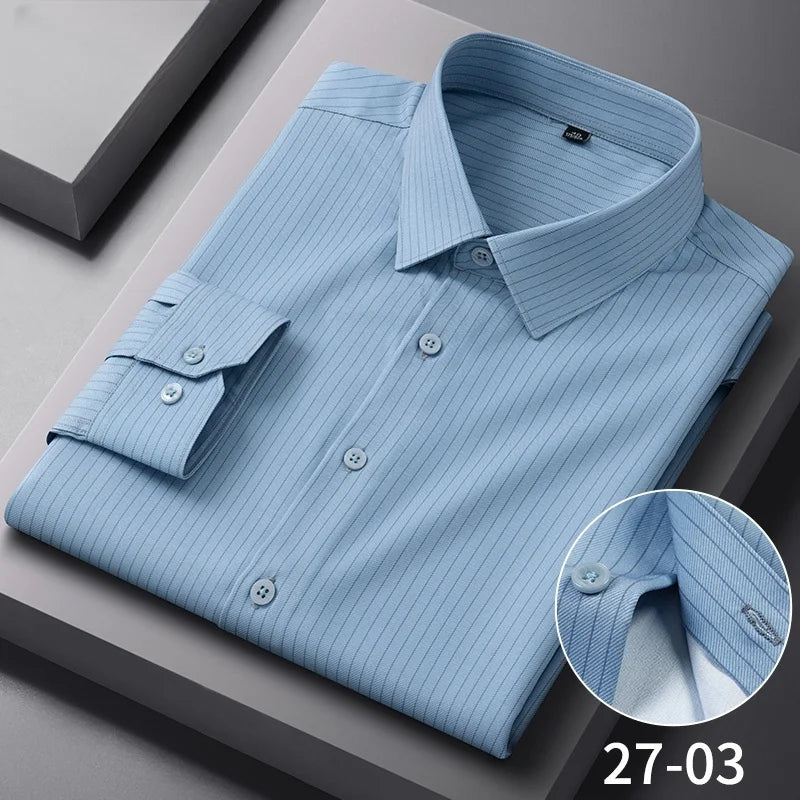 Anti Wrinkle Slim Plaid Shirt