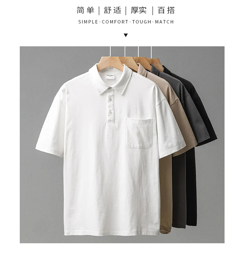 Heavyweight Cotton Pocket Summer Polo