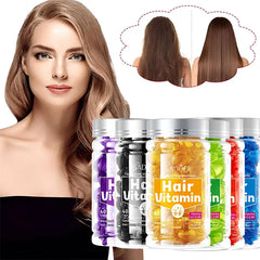 Hair Care Essence Capsules Bee-Infused For Women & Men Hair Care Oil Smooth Repair Damaged Hair Treatment Serum,Vitamin A,E,H,B5