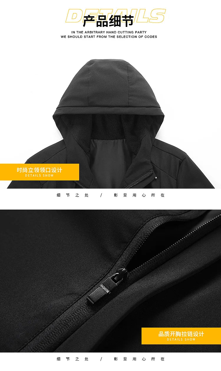 Waterproof Military Hooded Men Jacket