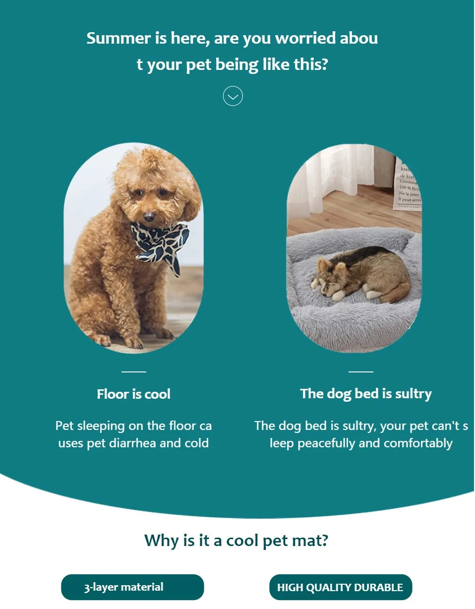 Extra Large Summer Cooling Bed Mat