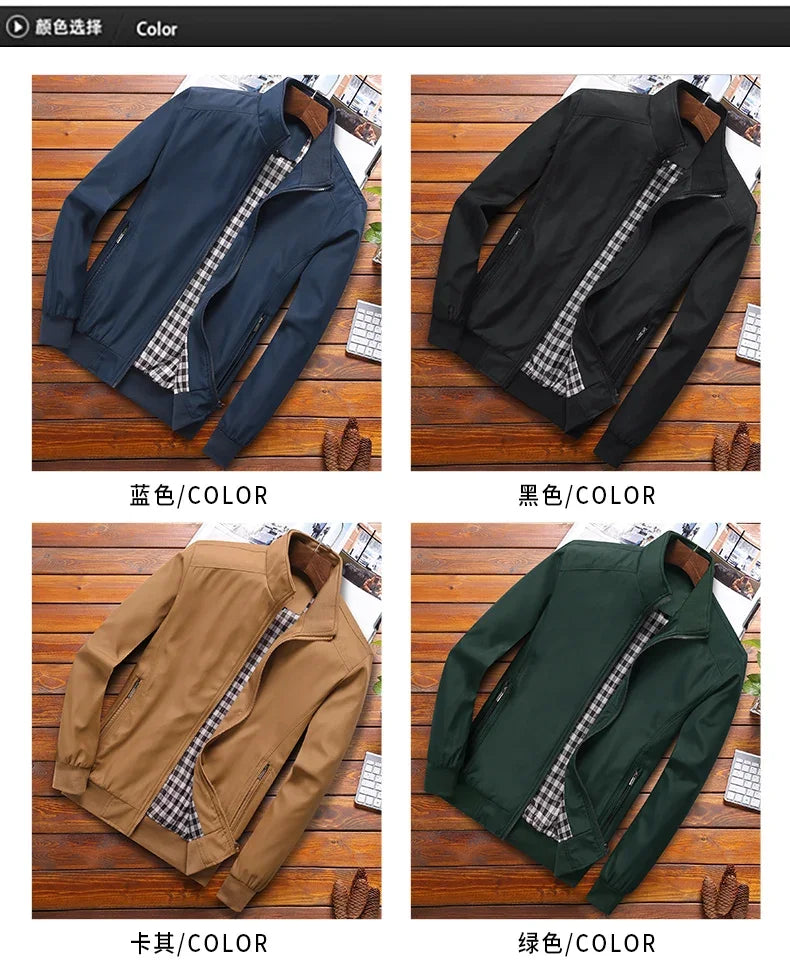 Casual Hooded Slim Bomber Jacket