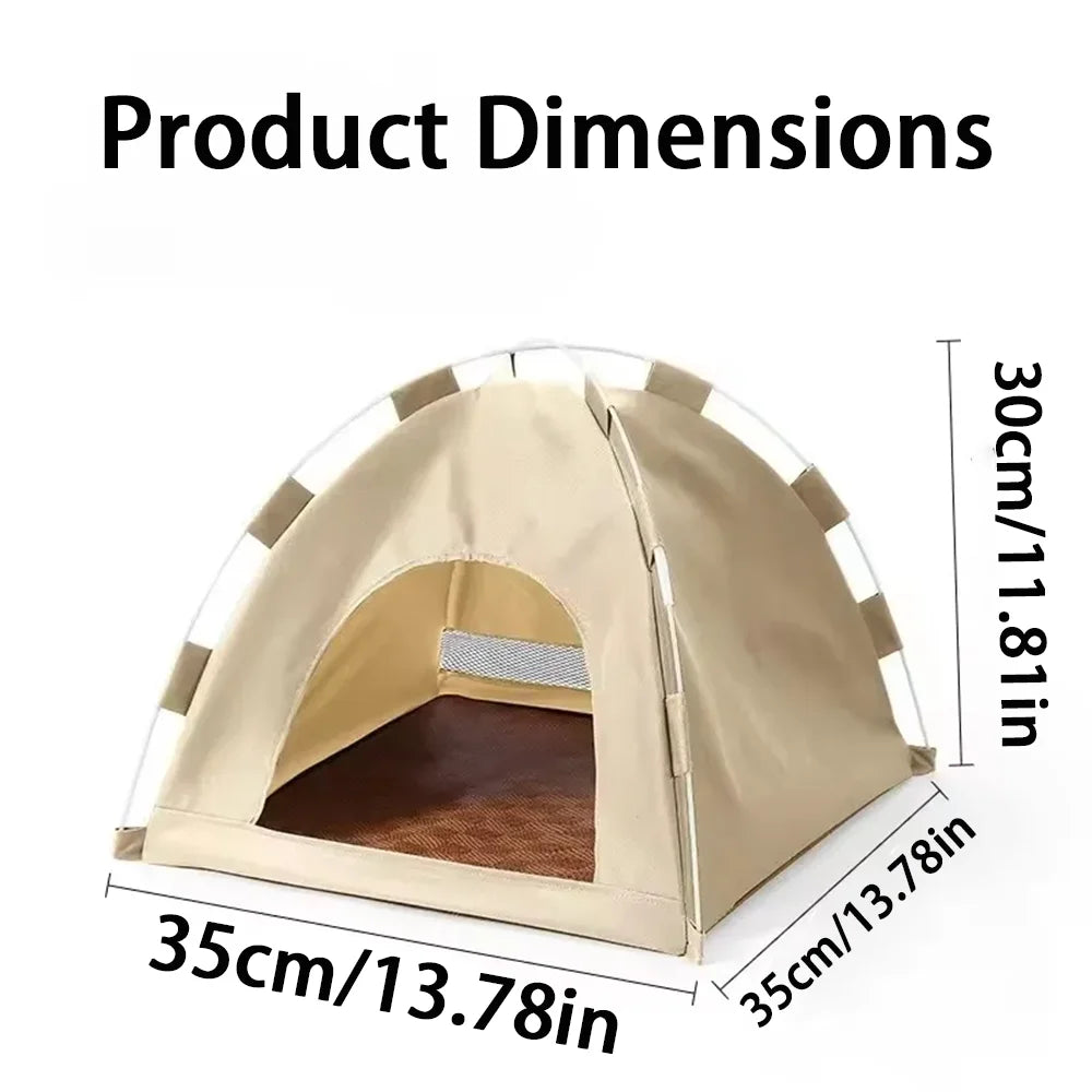 Pet Tent Bed Cats House Supplies Products Accessories Warm Cushions Furniture Sofa Basket Beds Winter Clamshell Kitten Tents Cat