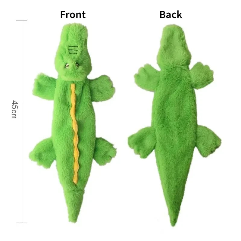 Stuffingless Crinkle Squeaker Dog Toy