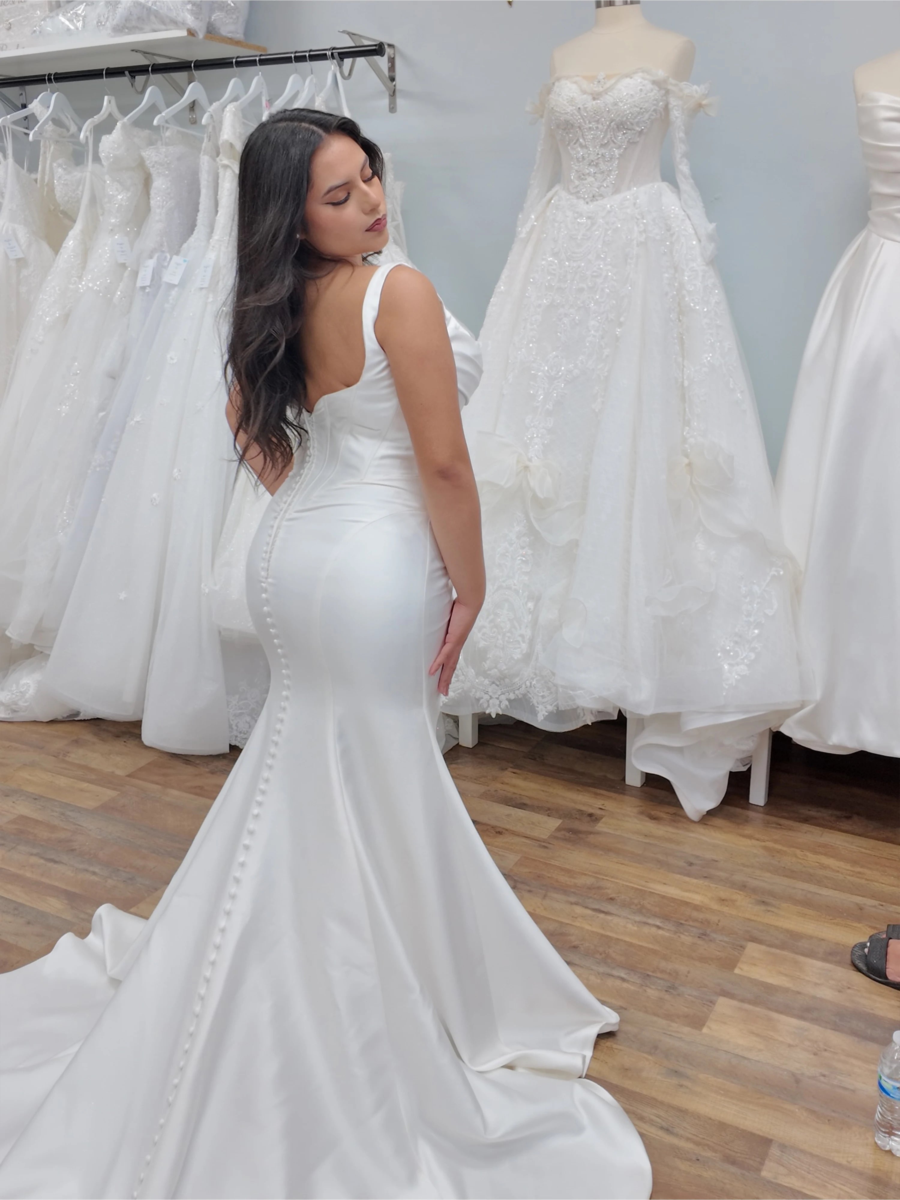 Sexy Wedding Dresses For Women Simple vestido de noiva vintage To measures Spaghetti Strap Elegant vestidos de novia Customized