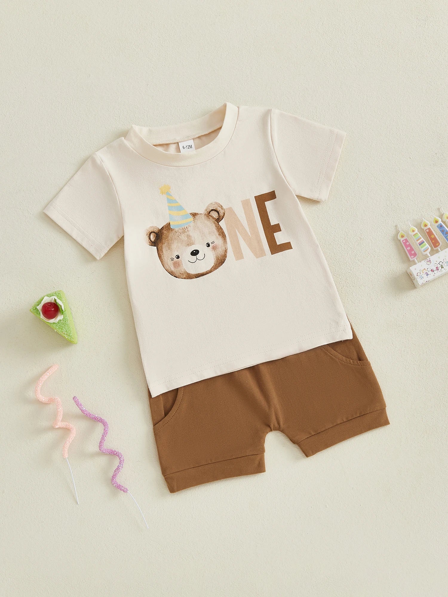 Toddler Cartoon Summer Outfit Set