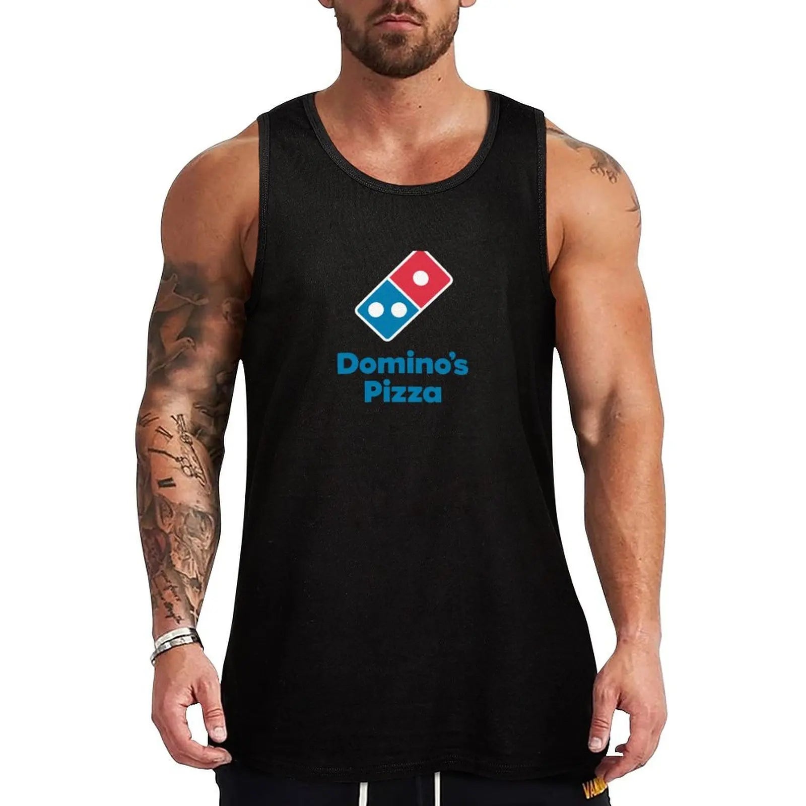 Dominos Pizza Tank Top Gym Training Tank Top Moisture Wicking Performance