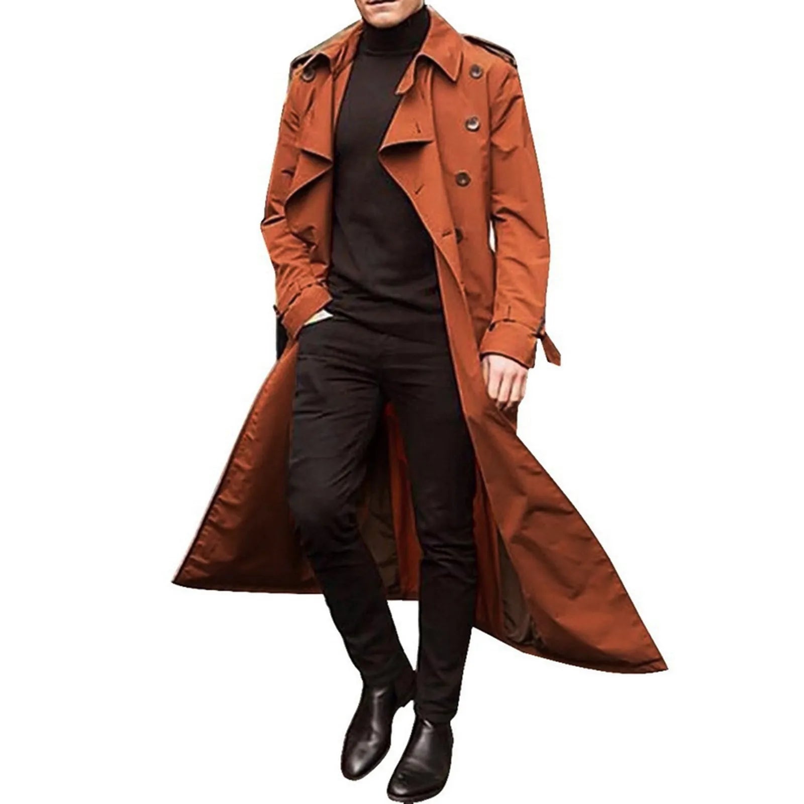 Full Length Single Breasted Trench