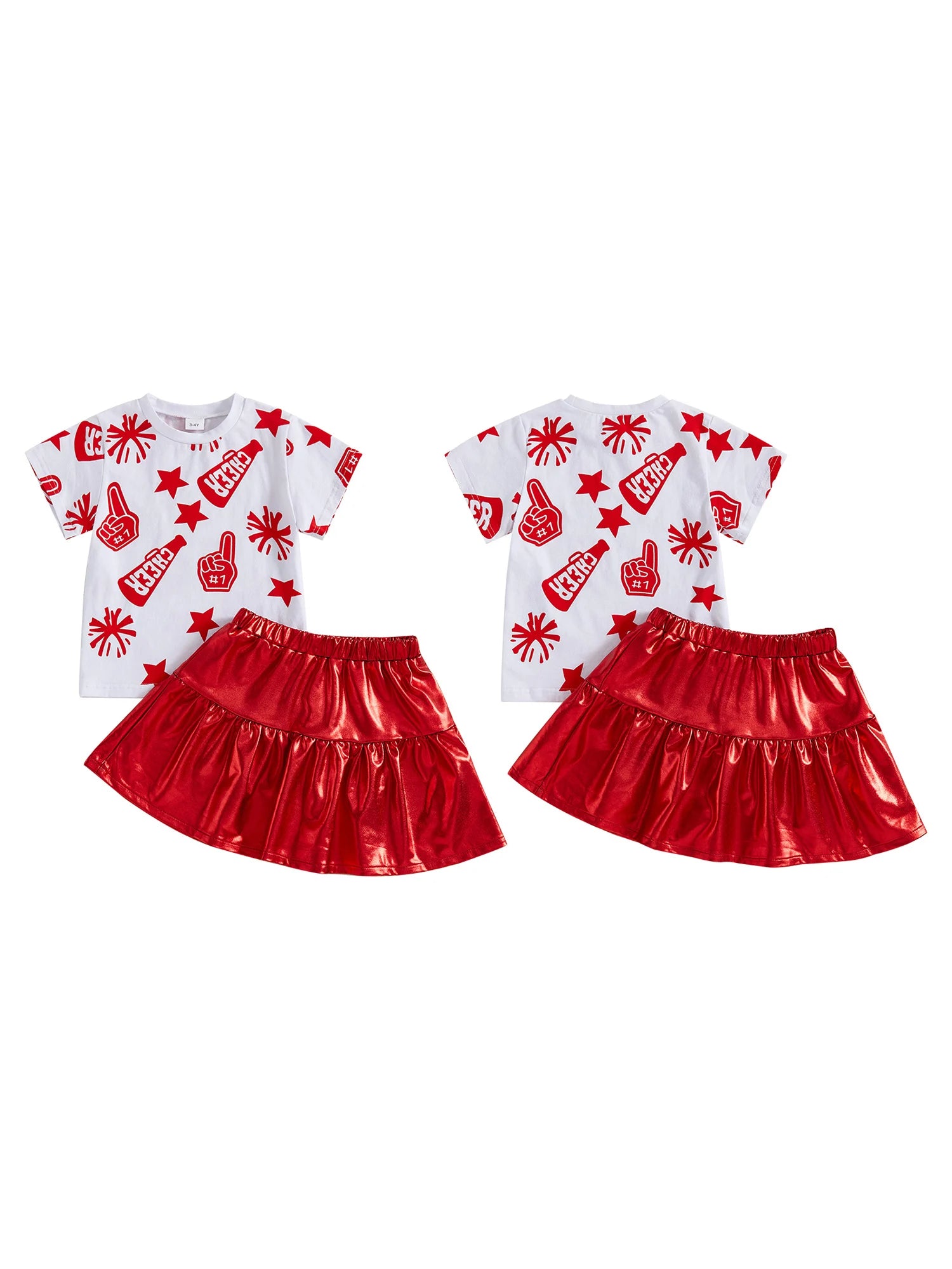 Pink Floral Toddler Summer Set