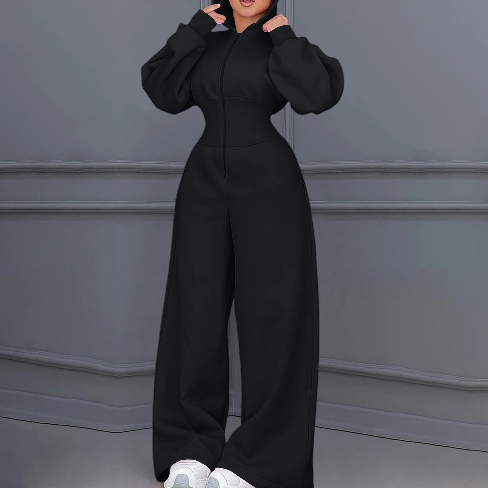 Casual Hooded Winter Jumpsuit