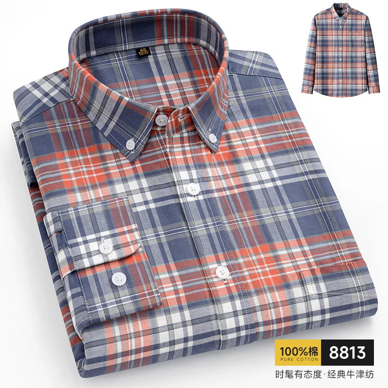 Pure Cotton Oxford Slim Shirt