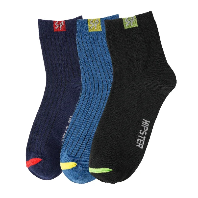 Men’s Breathable Crew Socks (3 Pairs)