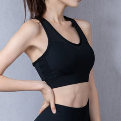 Plus Size Women's Sports Bra High Support Breathable Moisture Wicking Running Workout Fitness Athletic Underwear