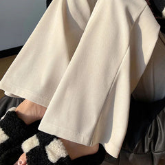 Women's Pants Autumn Winter Corduroy High Waist Wide Leg Pants for Women Casual Trousers Female Straight Pants Women Clothes New